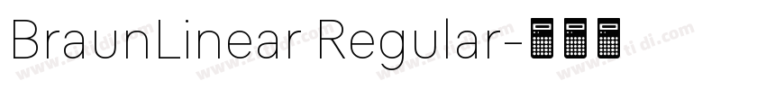 BraunLinear Regular字体转换